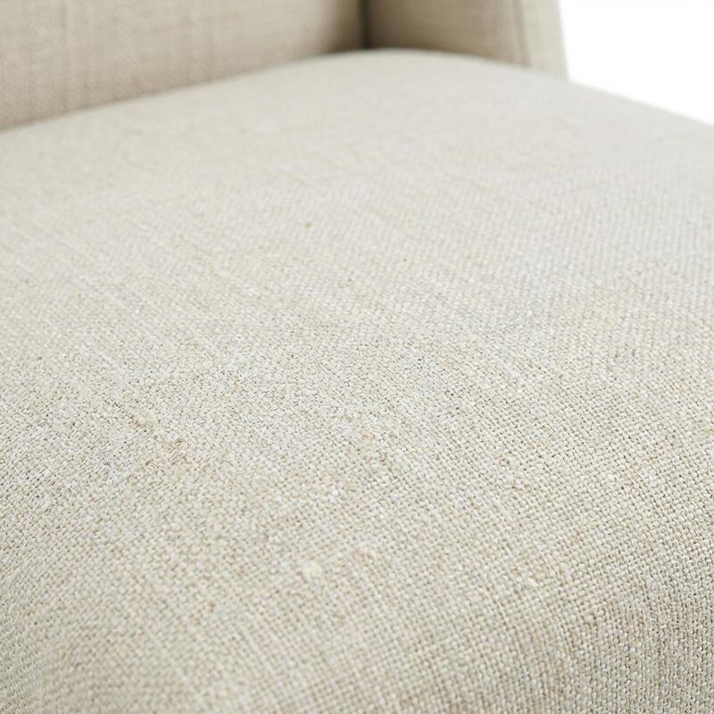 Fabric dining chair with backrest and cushioned seat, modern sturdy construction image number 5
