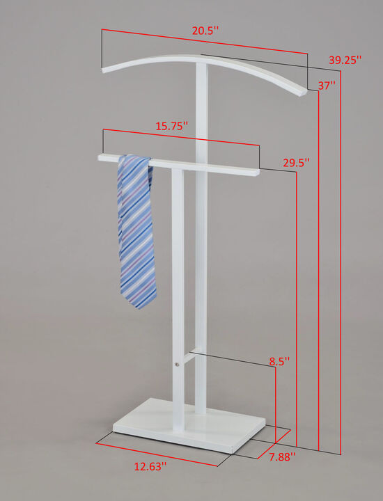 Kings Brand Furniture - Dossi Metal Suit Valet Stand, Clothes Rack, Clothing Organizer, Jacket Hanger, Tie Hanger