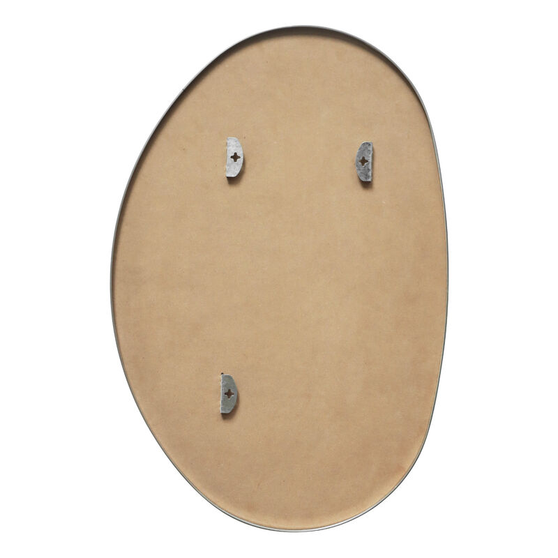 Aurelia Irregular Oval Metal Framed Wall Mounted Mirror image number 7