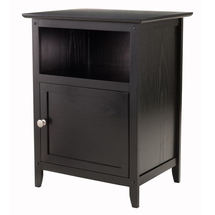 Winsome Wood Henry Accent Table, Black, 19 inches