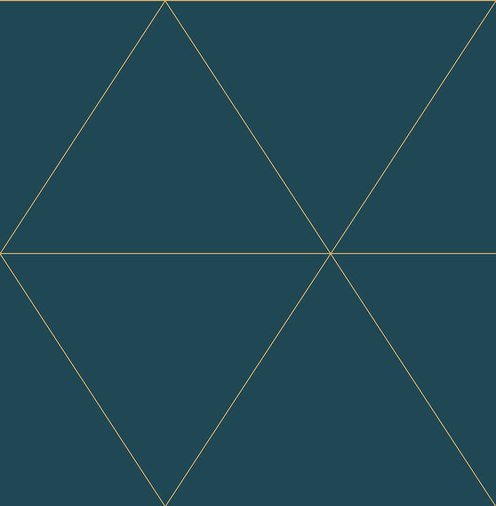 Twilight Teal Geometric Wallpaper