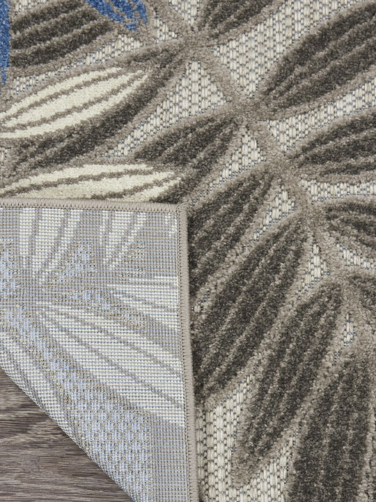 Aloha ALH18 Gray/Blue 6' x 9' Rug