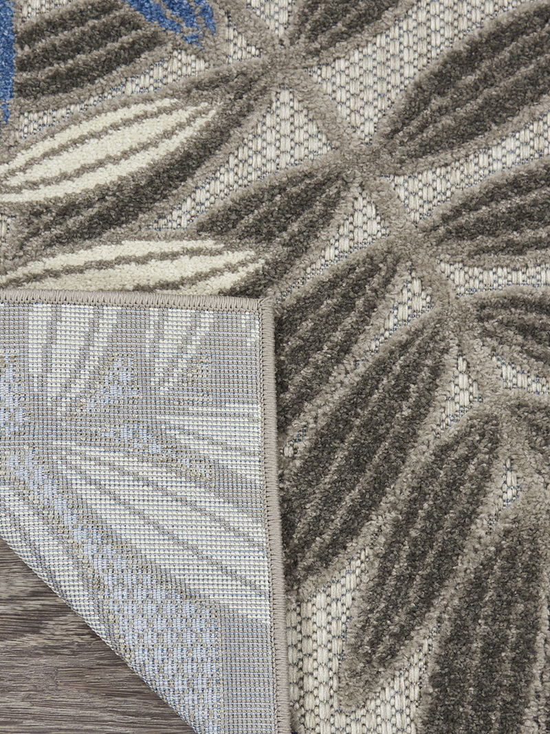 Aloha ALH18 Gray/Blue 6' x 9' Rug