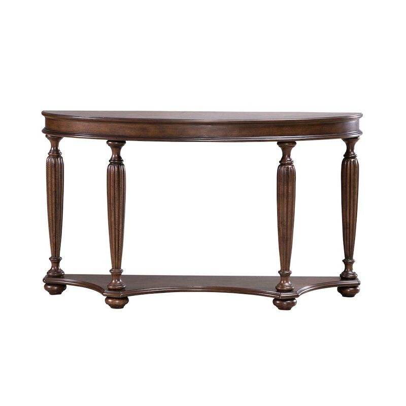 Liberty Furniture Allington Demilune Sofa Table for Living Room - Satin Sienna image number 0