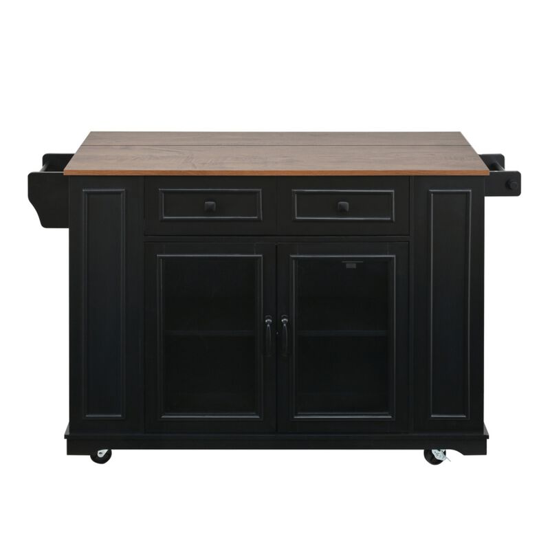 Lobswu Rolling Kitchen Island Cart image number 0