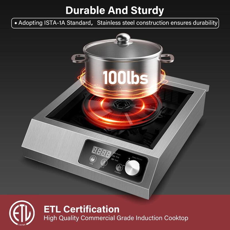 Induction Cooktop 30 inches 1-Burner Portable image number 3