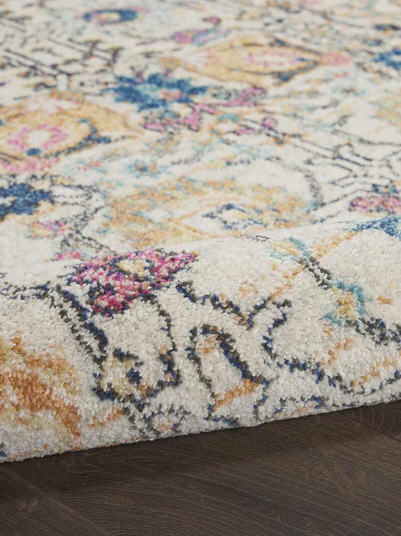 Passion PSN01 Ivory/Multicolor 2'2" x 10' Rug image number 5