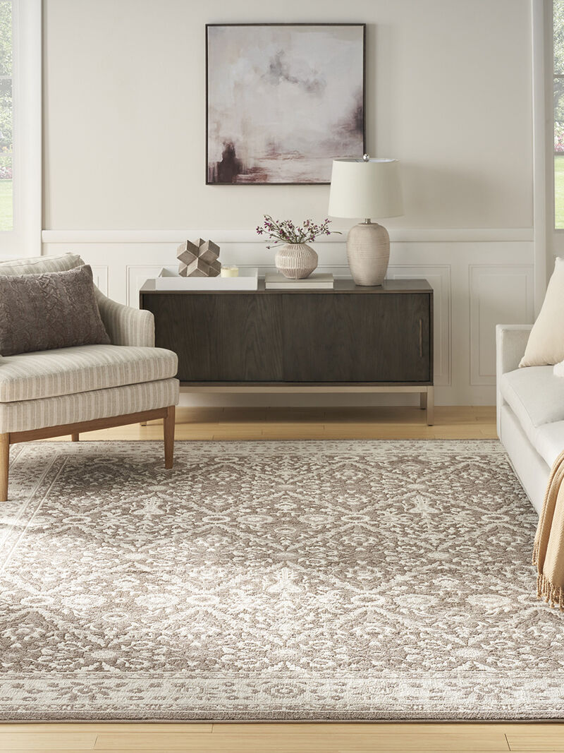 Eco Cycle ECY04 Ivory/Mocha 9' x 12' Rug