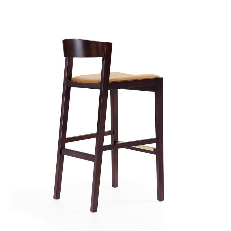 Klismos Tan Bar Stools (Set of 3)