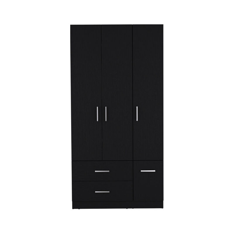 Four Door Armoire Crosby, Bedroom, Black