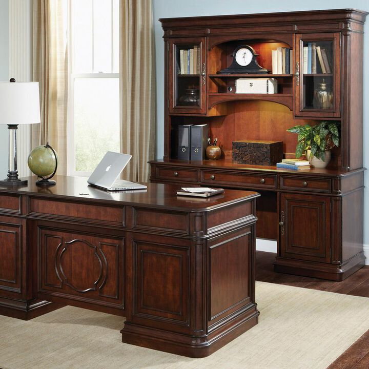 Liberty Furniture Brayton Manor 5 Piece Jr Executive Set in Cognac