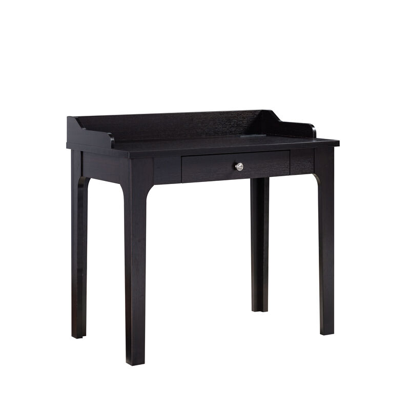 Red Cocoa Home Office Desk with One Catch all Drawer and USB/Power Outlet