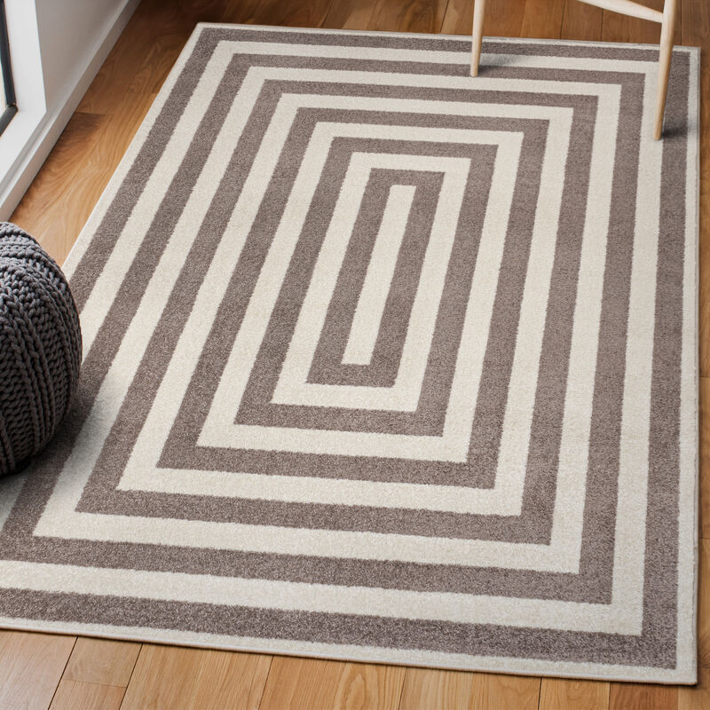 Bandol Modern Classic Mitre Stripe Area Rug