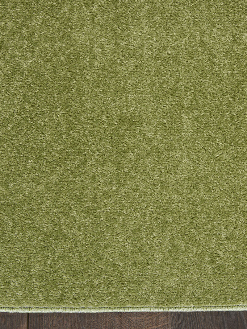 Nourison Essentials NRE01 Green 2'2" x 16' Rug image number 2