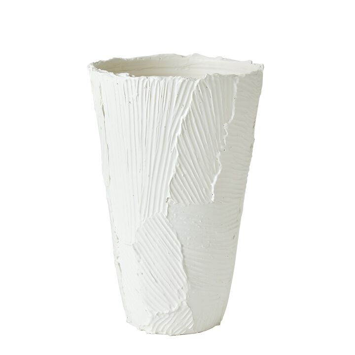 Chip Vase-White