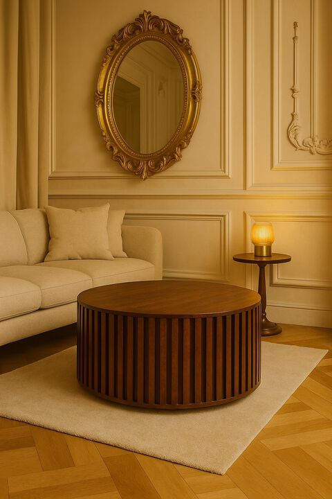 Artisan Furniture Solid Wood Orion Slatted Coffee Table