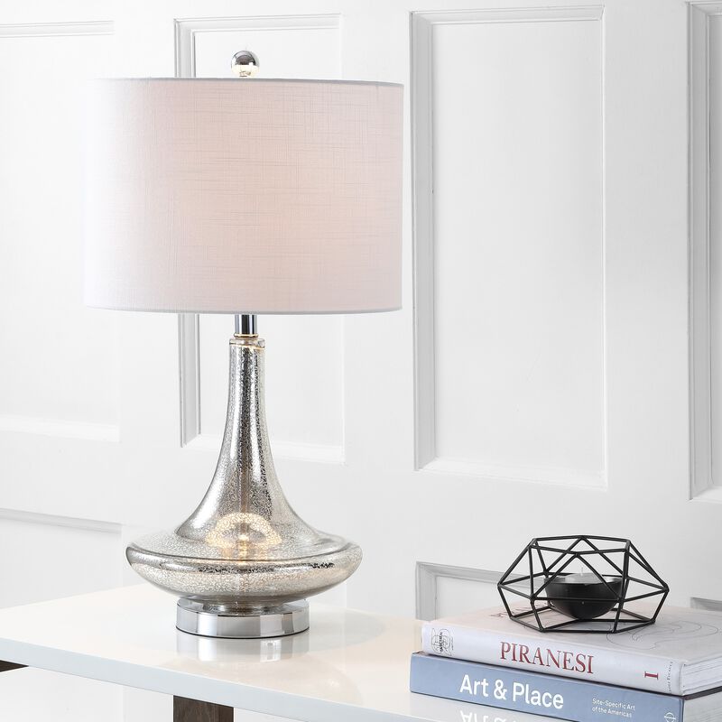 Cecile Glass Teardrop LED Table Lamp (Set of 2)