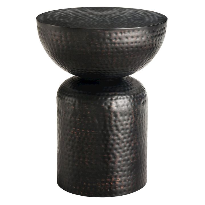 Mella Metal Hammered Side Table