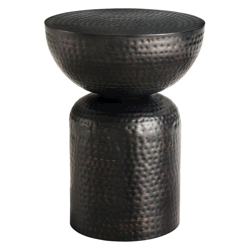 Mella Metal Hammered Side Table image number 0