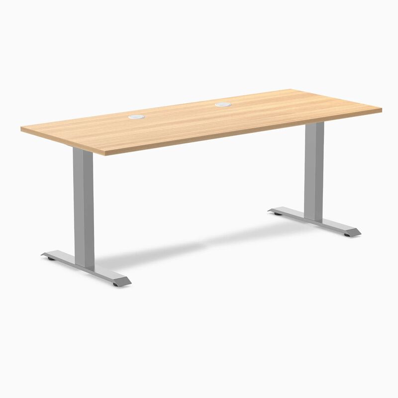 Desky Zero Scalloped Laminate Office Desk image number 0