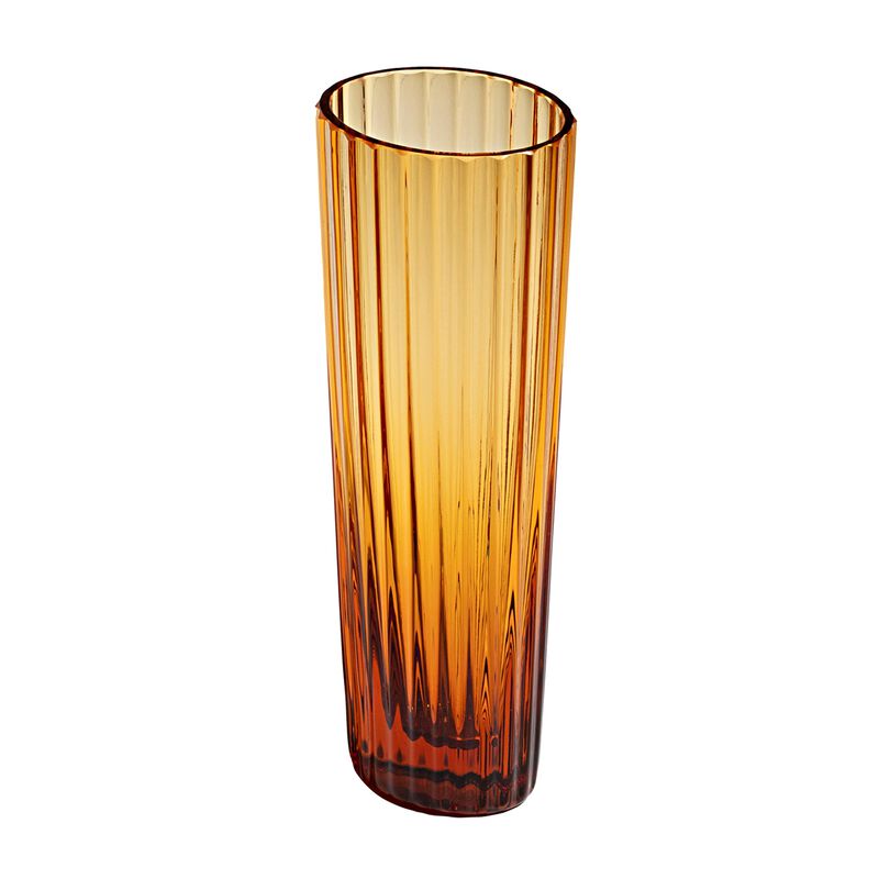 Champagne Glasses NASTRI GLASS Amber Set of 6, H 6.5" image number 0