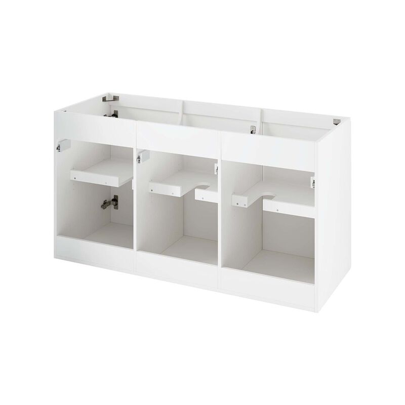 Modway Vitality 47" Particleboard Melamine Wall-Mount Bathroom Vanity in White image number 3