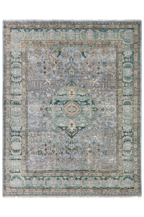Someplace In Time Pendulum Blue 9' x 12' Rug