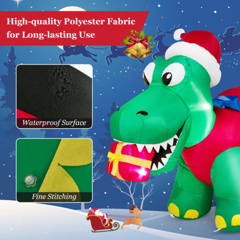Hivvago Inflatable Christmas Decoration with LED Lights for Yard