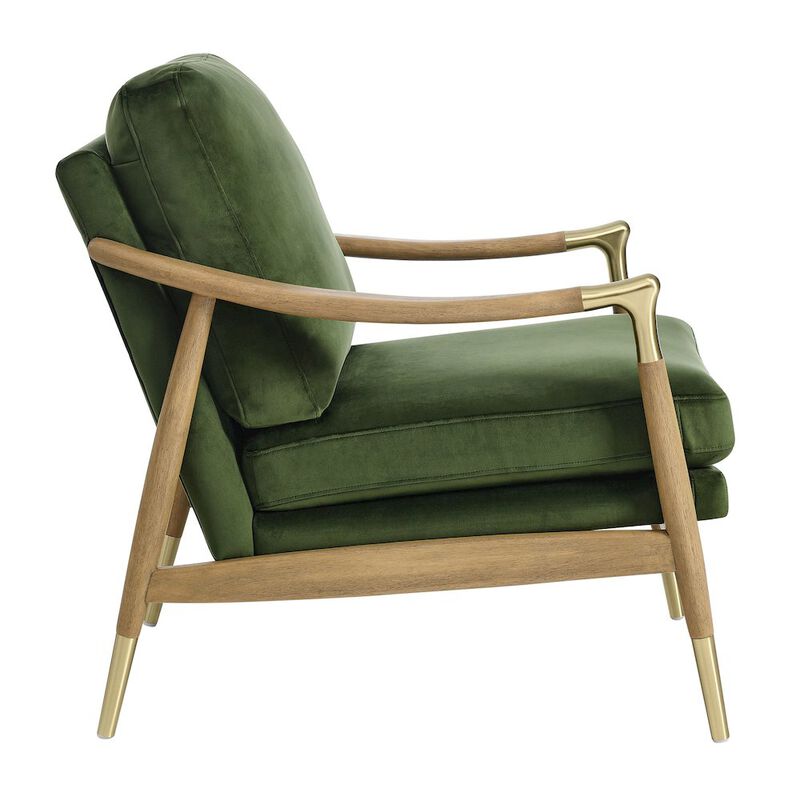 Langford Performance Velvet Accent Armchair image number 3