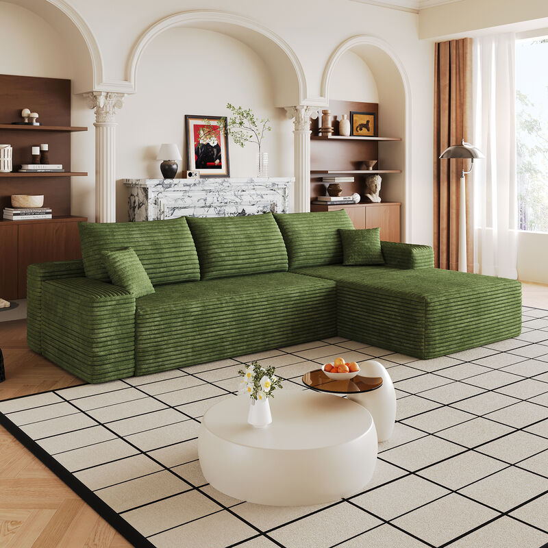 Taldis 107" L-Shape Cloud Sectional Couch image number 1