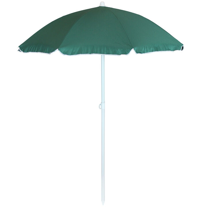 Sunnydaze 5 ft Steel Beach Umbrella with Tilt