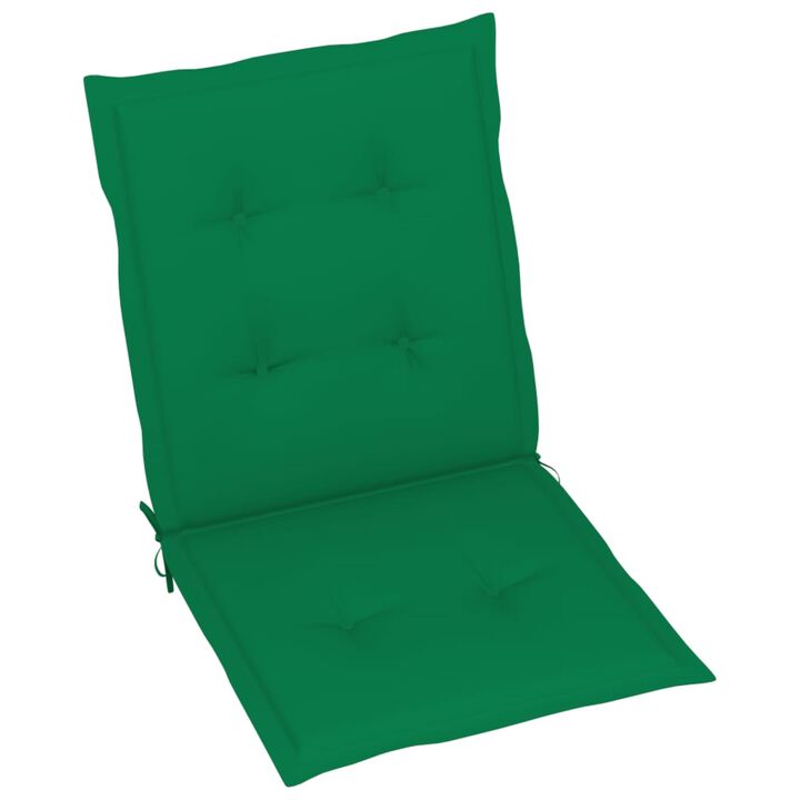vidaXL Garden Chair Cushions 6 pcs Green 39.4"x19.7"x1.6"