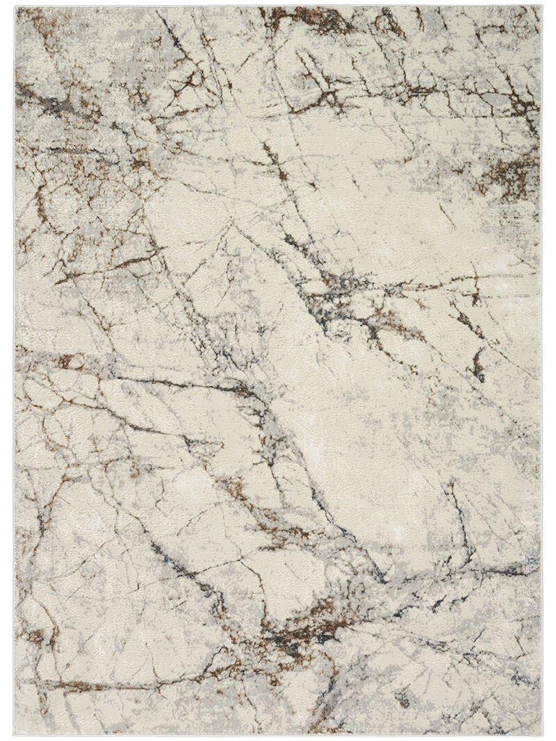CK073 Compass CMP02 Ivory/Multicolor 5'3" x 7'3" Rug image number 0