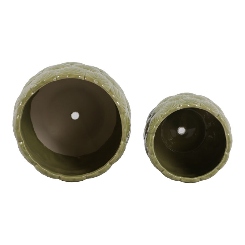 S/2 6/8" Flower Petal Planters image number 4