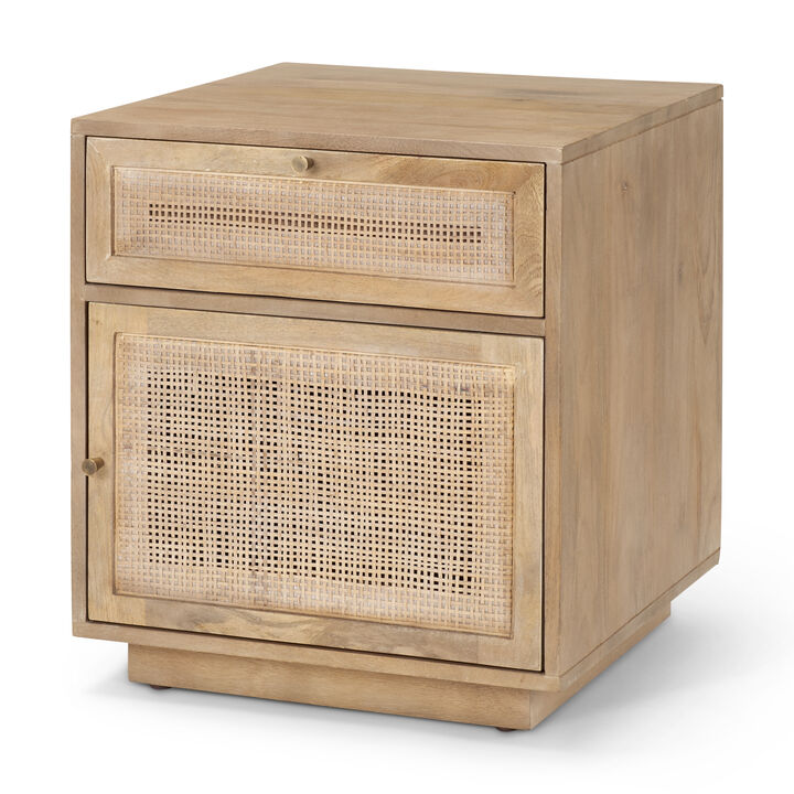 Grier Light Brown Accent Table