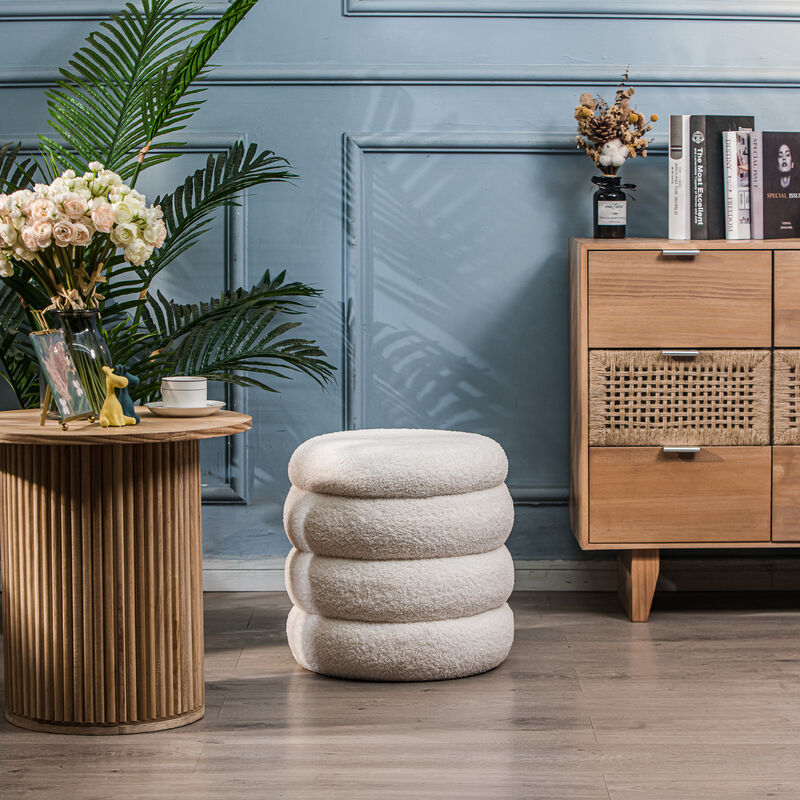 Scandinavian Living Room Pouf