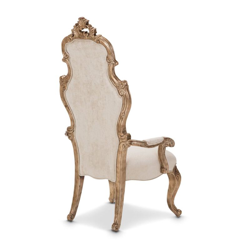 Michael Amini Platine de Royale Desk Chair - Champagne