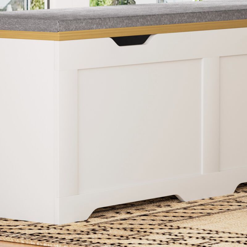 Crewis 3-Piece L-Shaped Wooden Storage Bench image number 6