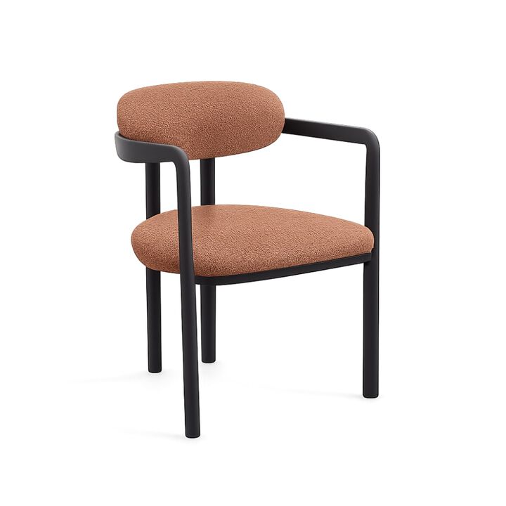 GOODSILO Mid-Century Upholstered Dining Chairs Set of 2, Ergonomic Seating for Kitchen Dining Space with Durable Build