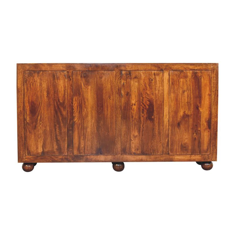 Artisan Furniture Solid Wood Wavecrest Chestnut Cabinet