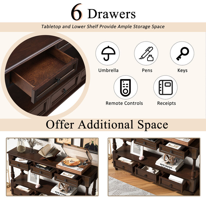 Kaslaf Vintage Console Table image number 4