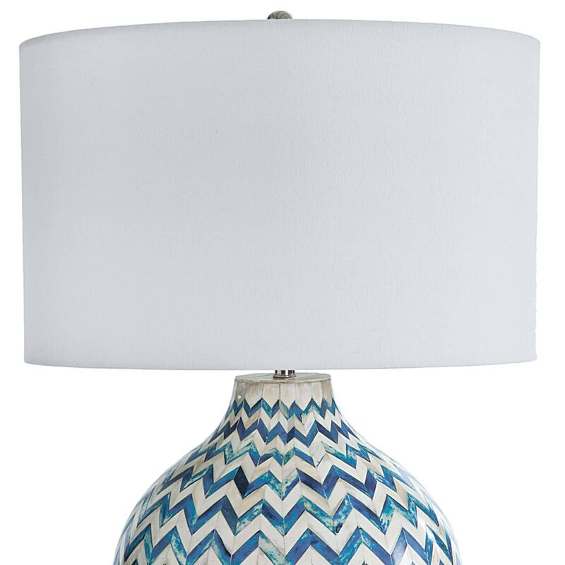 Chevron Bone Table Lamp