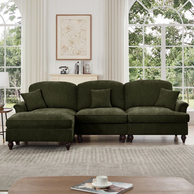 Kaxnir Mid-Century Modern L-Shaped Sectional image number 2