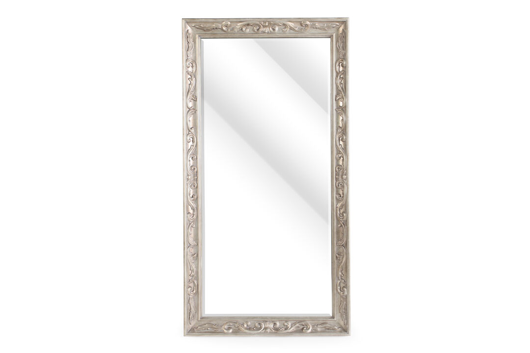 Rhianna Floor Mirror in Gray
