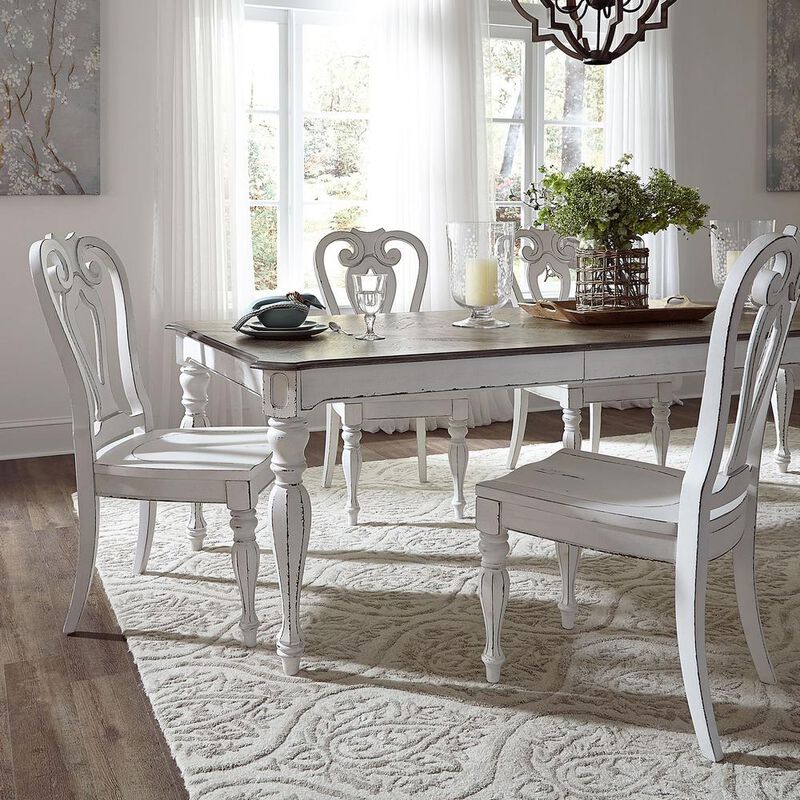 Liberty Furniture Magnolia Manor Splat Back Side Chair (RTA) in Antique White image number 8