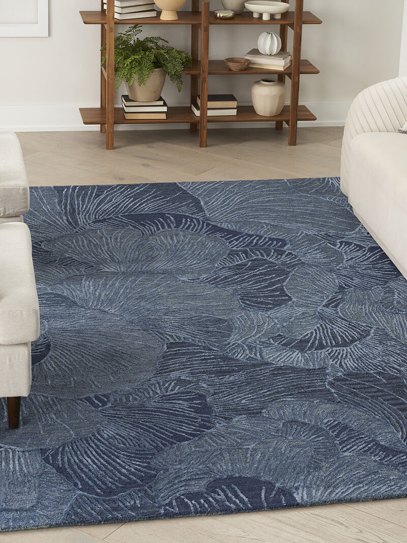 Avra AVR01 Blue 5'3" x 7'3" Rug image number 5