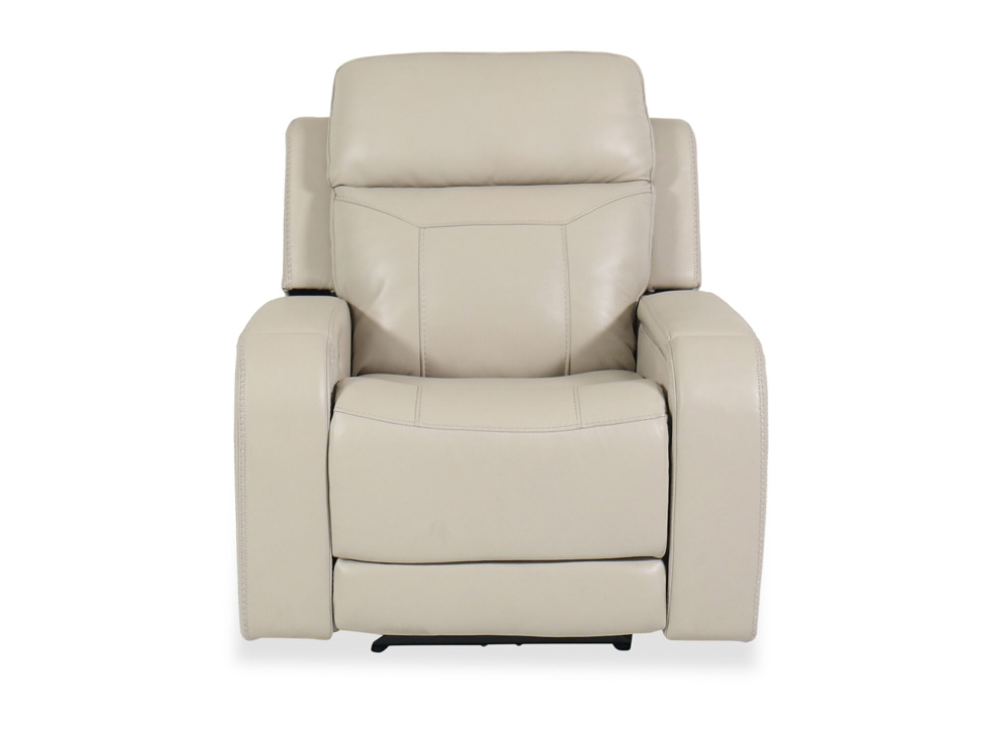 Stevenson Immersive Audio Ivory Recliner | Mathis Home