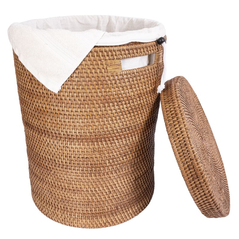 Saboga Home&trade; Round Hamper with Lid image number 2