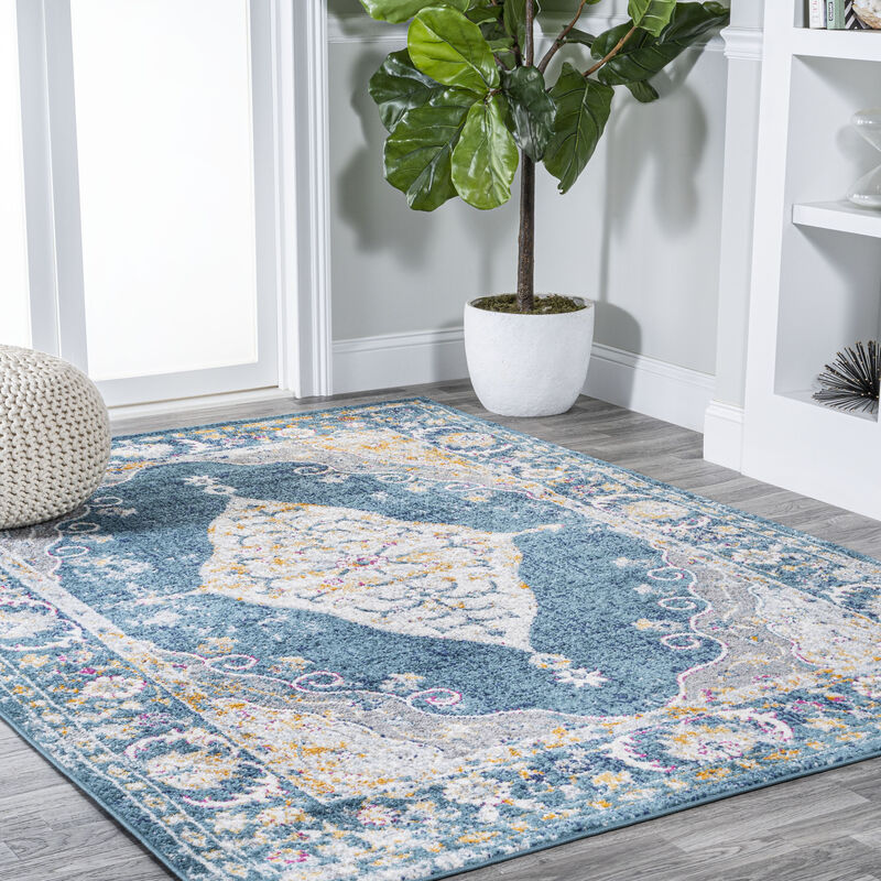 Zelda Bohemian Cottage Medallion Area Rug