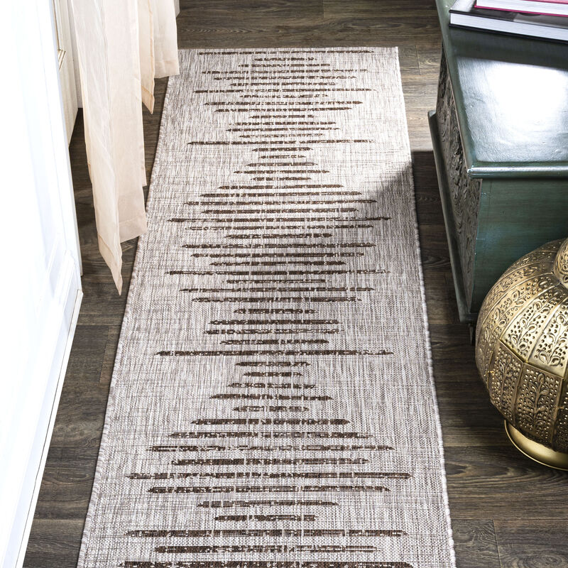 Zolak Berber Stripe Geometric Indoor/Outdoor Area Rug